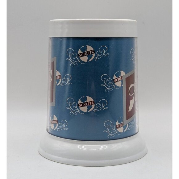 VINTAGE Schlitz Beer Plastic Mug 10 oz Short Stein Mug 1970s VTG - Picture 3 of 5